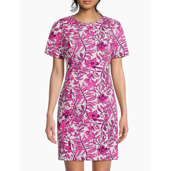 Lilly Pulitzer Mila Floral Sheath Dress Elderflower Blossom Lil Escape Plan 14 - Picture 1 of 4